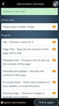 SimDif کے لیے منفرد، آپ آپٹیمائزیشن اسسٹنٹ کو چالو کر سکتے ہیں۔